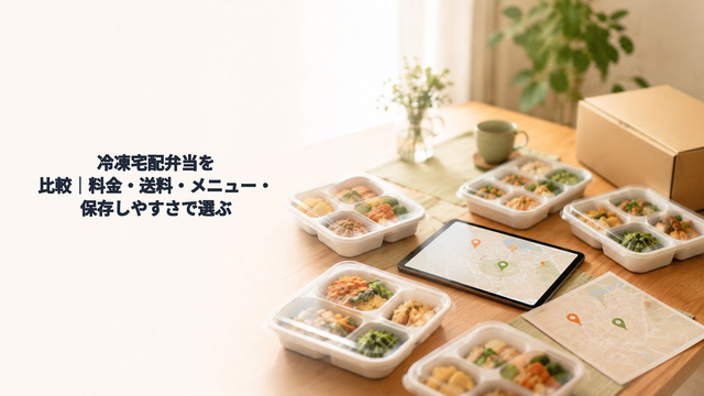 冷凍宅配弁当を比較｜料金・送料・メニュー・保存しやすさで選ぶ